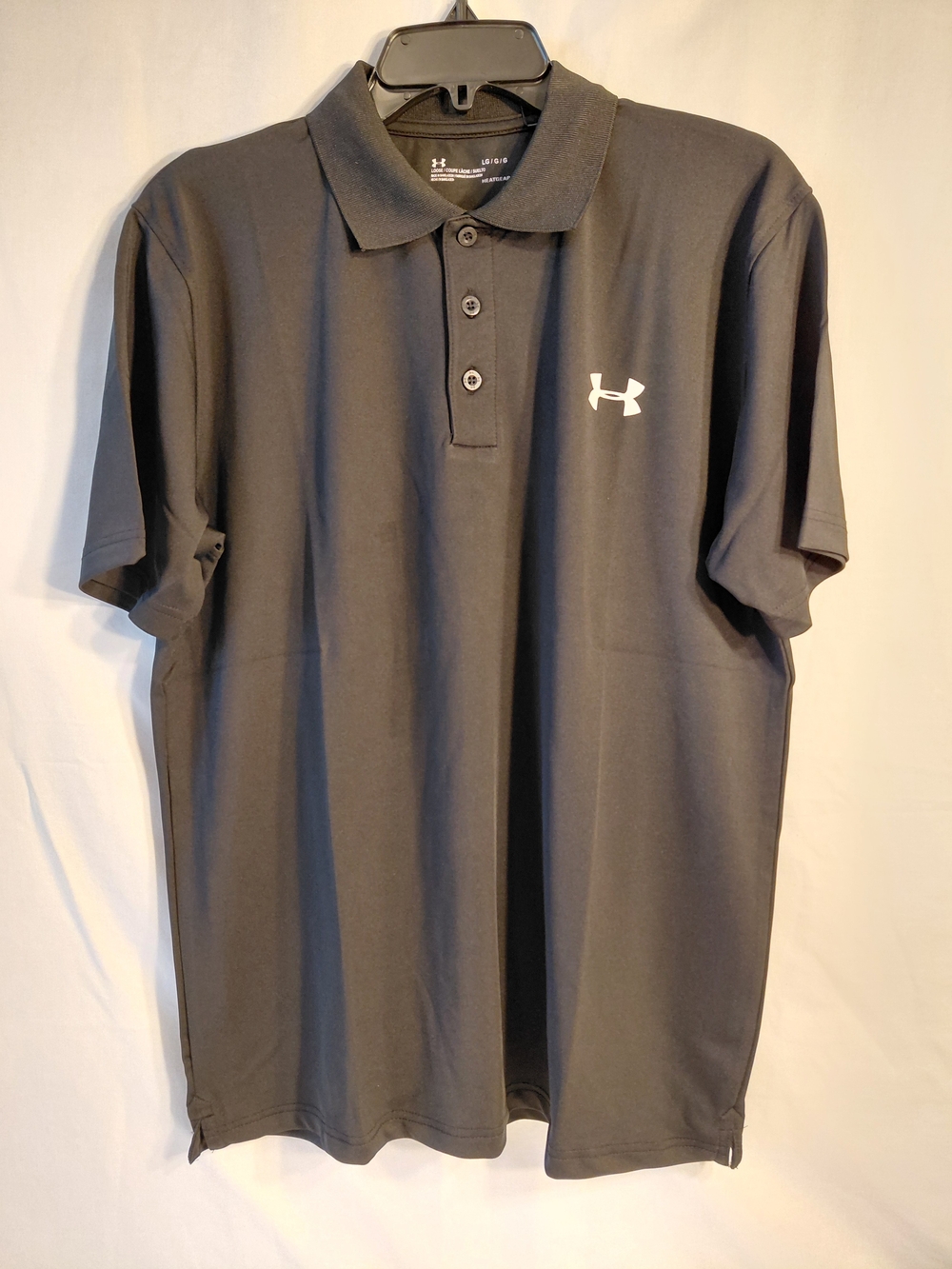 LG Men’s Dark Gray Polo Shirt with White Logo